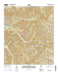 Mendenhall East Mississippi Current topographic map, 1:24000 scale, 7.5 X 7.5 Minute, Year 2015