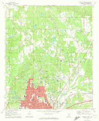 Meridian North Mississippi Historical topographic map, 1:24000 scale, 7.5 X 7.5 Minute, Year 1971