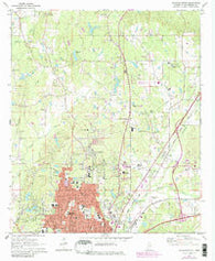 Meridian North Mississippi Historical topographic map, 1:24000 scale, 7.5 X 7.5 Minute, Year 1971