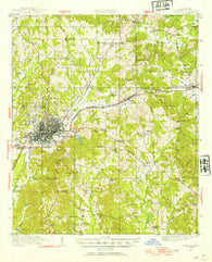 Meridian Mississippi Historical topographic map, 1:62500 scale, 15 X 15 Minute, Year 1921