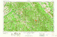Meridian Mississippi Historical topographic map, 1:250000 scale, 1 X 2 Degree, Year 1965