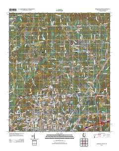 Meridian North Mississippi Historical topographic map, 1:24000 scale, 7.5 X 7.5 Minute, Year 2012