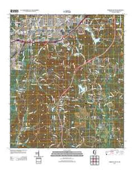 Meridian South Mississippi Historical topographic map, 1:24000 scale, 7.5 X 7.5 Minute, Year 2012