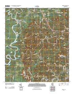 Merrill Mississippi Historical topographic map, 1:24000 scale, 7.5 X 7.5 Minute, Year 2012