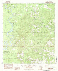 Merrill Mississippi Historical topographic map, 1:24000 scale, 7.5 X 7.5 Minute, Year 1982