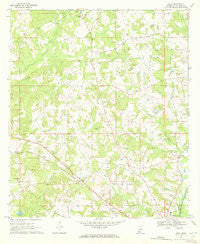 Mesa Mississippi Historical topographic map, 1:24000 scale, 7.5 X 7.5 Minute, Year 1970