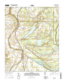 Money Mississippi Current topographic map, 1:24000 scale, 7.5 X 7.5 Minute, Year 2015