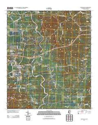 Monticello Mississippi Historical topographic map, 1:24000 scale, 7.5 X 7.5 Minute, Year 2012