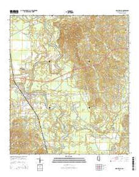 Monticello Mississippi Current topographic map, 1:24000 scale, 7.5 X 7.5 Minute, Year 2015