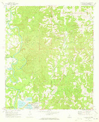 Monticello NE Mississippi Historical topographic map, 1:24000 scale, 7.5 X 7.5 Minute, Year 1971