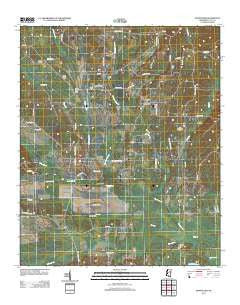 Montpelier Mississippi Historical topographic map, 1:24000 scale, 7.5 X 7.5 Minute, Year 2012