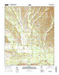 Montpelier Mississippi Current topographic map, 1:24000 scale, 7.5 X 7.5 Minute, Year 2015