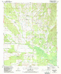 Montpelier Mississippi Historical topographic map, 1:24000 scale, 7.5 X 7.5 Minute, Year 1987
