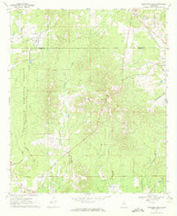Montrose North Mississippi Historical topographic map, 1:24000 scale, 7.5 X 7.5 Minute, Year 1970