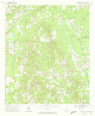 Montrose South Mississippi Historical topographic map, 1:24000 scale, 7.5 X 7.5 Minute, Year 1970
