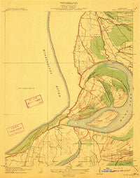 Moon Lake Mississippi Historical topographic map, 1:31680 scale, 7.5 X 7.5 Minute, Year 1912