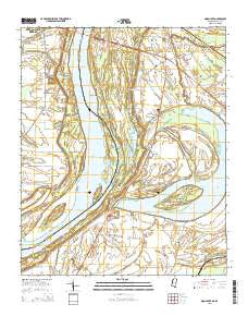 Moon Lake Mississippi Current topographic map, 1:24000 scale, 7.5 X 7.5 Minute, Year 2015