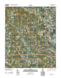 Mooreville Mississippi Historical topographic map, 1:24000 scale, 7.5 X 7.5 Minute, Year 2012