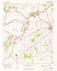 Mooreville Mississippi Historical topographic map, 1:24000 scale, 7.5 X 7.5 Minute, Year 1965