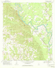 Morgantown Mississippi Historical topographic map, 1:24000 scale, 7.5 X 7.5 Minute, Year 1970