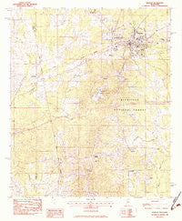 Morton Mississippi Historical topographic map, 1:24000 scale, 7.5 X 7.5 Minute, Year 1982