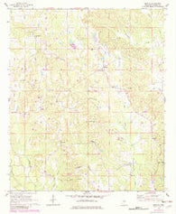 Moscow Mississippi Historical topographic map, 1:24000 scale, 7.5 X 7.5 Minute, Year 1962