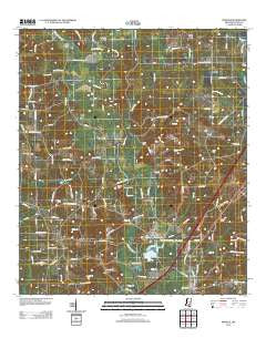 Moselle Mississippi Historical topographic map, 1:24000 scale, 7.5 X 7.5 Minute, Year 2012