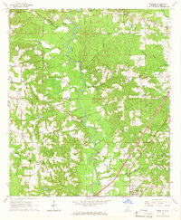 Moselle Mississippi Historical topographic map, 1:24000 scale, 7.5 X 7.5 Minute, Year 1965