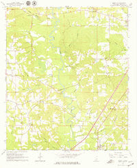 Moselle Mississippi Historical topographic map, 1:24000 scale, 7.5 X 7.5 Minute, Year 1965