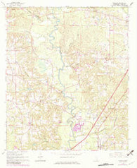 Moselle Mississippi Historical topographic map, 1:24000 scale, 7.5 X 7.5 Minute, Year 1965