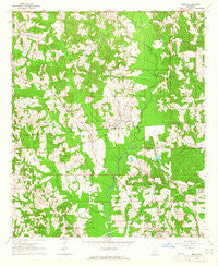 Moss Mississippi Historical topographic map, 1:24000 scale, 7.5 X 7.5 Minute, Year 1964