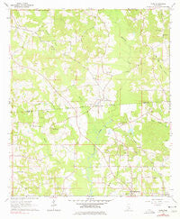Moss Mississippi Historical topographic map, 1:24000 scale, 7.5 X 7.5 Minute, Year 1964