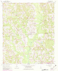 Moss Mississippi Historical topographic map, 1:24000 scale, 7.5 X 7.5 Minute, Year 1964