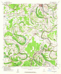 Mossy Lake Mississippi Historical topographic map, 1:62500 scale, 15 X 15 Minute, Year 1961