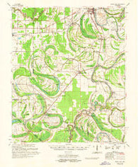 Mossy Lake Mississippi Historical topographic map, 1:62500 scale, 15 X 15 Minute, Year 1961
