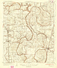 Mound Bayou Mississippi Historical topographic map, 1:62500 scale, 15 X 15 Minute, Year 1935
