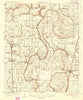 Mound Bayou Mississippi Historical topographic map, 1:62500 scale, 15 X 15 Minute, Year 1935