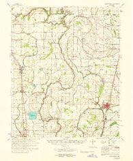 Mound Bayou Mississippi Historical topographic map, 1:62500 scale, 15 X 15 Minute, Year 1968