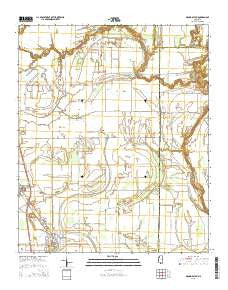 Mound Bayou Mississippi Current topographic map, 1:24000 scale, 7.5 X 7.5 Minute, Year 2015