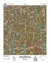 Mount Carmel Mississippi Historical topographic map, 1:24000 scale, 7.5 X 7.5 Minute, Year 2012