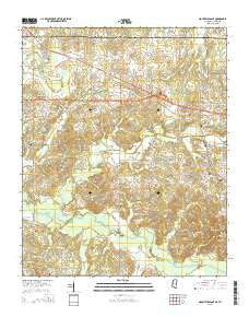 Mount Pleasant Mississippi Current topographic map, 1:24000 scale, 7.5 X 7.5 Minute, Year 2015