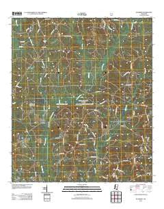 Mulberry Mississippi Historical topographic map, 1:24000 scale, 7.5 X 7.5 Minute, Year 2012
