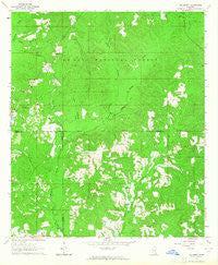 Mulberry Mississippi Historical topographic map, 1:24000 scale, 7.5 X 7.5 Minute, Year 1964