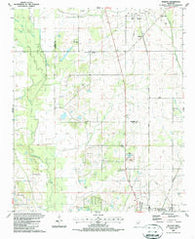 Muldon Mississippi Historical topographic map, 1:24000 scale, 7.5 X 7.5 Minute, Year 1987