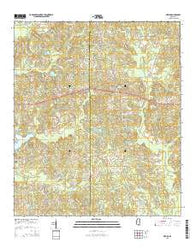Myrick Mississippi Current topographic map, 1:24000 scale, 7.5 X 7.5 Minute, Year 2015