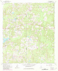 Myrick Mississippi Historical topographic map, 1:24000 scale, 7.5 X 7.5 Minute, Year 1964