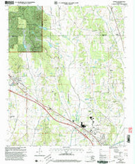 Myrtle Mississippi Historical topographic map, 1:24000 scale, 7.5 X 7.5 Minute, Year 2000