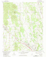 Myrtle Mississippi Historical topographic map, 1:24000 scale, 7.5 X 7.5 Minute, Year 1982