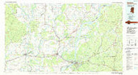 Natchez Mississippi Historical topographic map, 1:100000 scale, 30 X 60 Minute, Year 1984