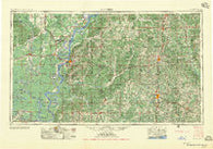 Natchez Mississippi Historical topographic map, 1:250000 scale, 1 X 2 Degree, Year 1956